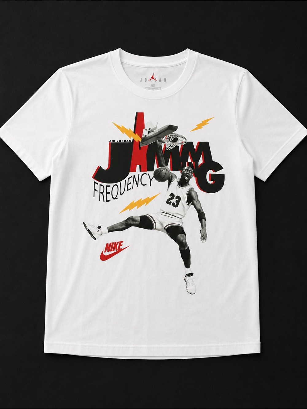 Nike Jordan White Tee with Red Jumpman